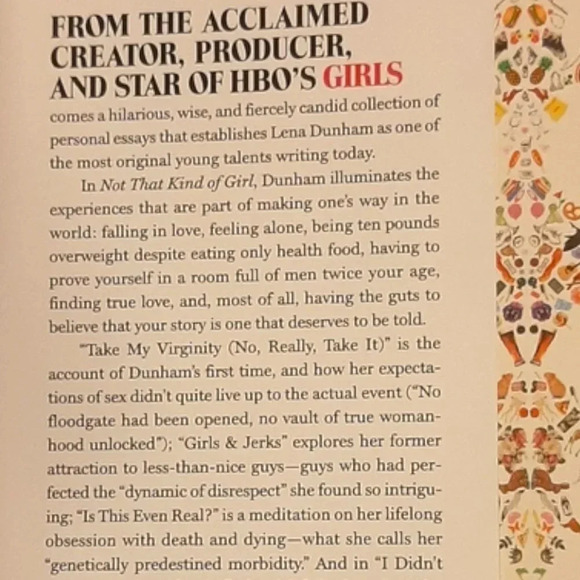 Not  That Kind of Girl by Lena Dunham Hardcover Non-Fiction Book - Picture 2 of 5